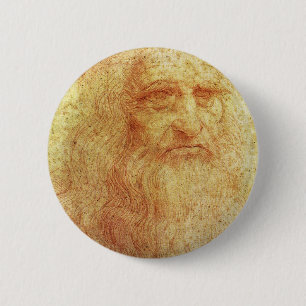 Leonardo 6 Cm Round Badge