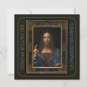 Leonardo da Vinci 1500 Salvator Mundi Hi-Def Card 