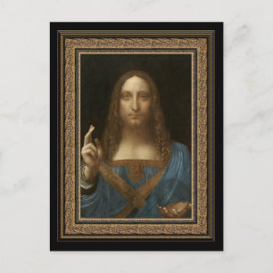 Leonardo da Vinci 1500 Salvator Mundi Postcard