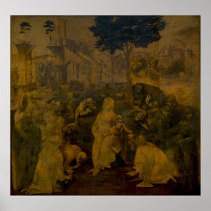 Leonardo da Vinci Adoration of the Magi Poster