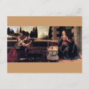 Leonardo Da Vinci Annunciation Postcard