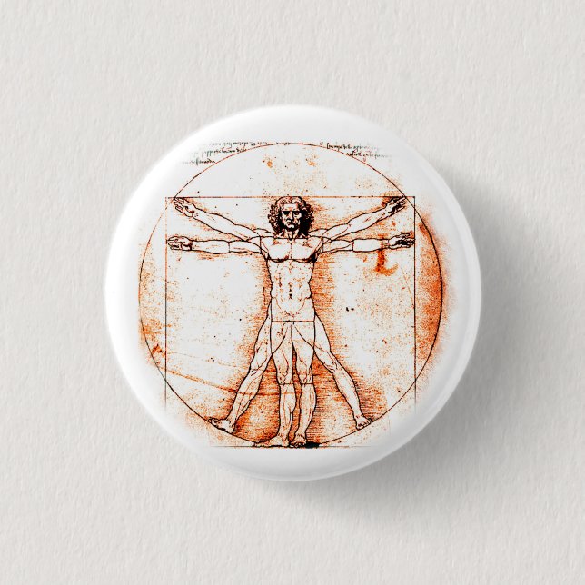 Leonardo da Vinci Button (Front)