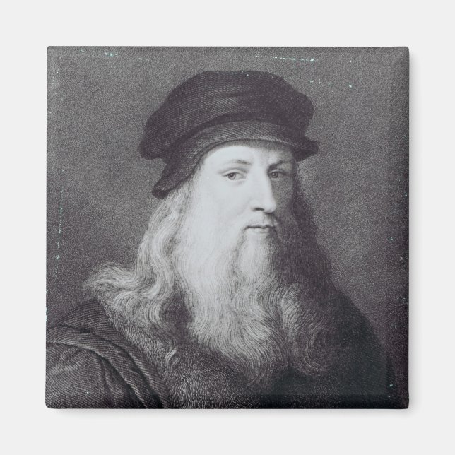 Leonardo da Vinci, engraved by Raphael Magnet (Front)