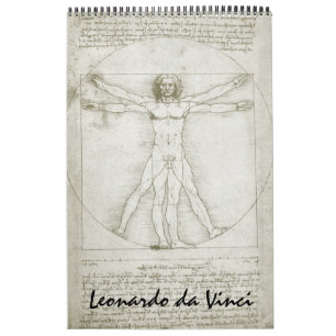 Leonardo da Vinci Fine Art Sketches and Drawings Calendar