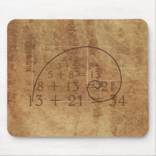 Leonardo da Vinci. Golden Ratio. De gulden snede Mouse Pad
