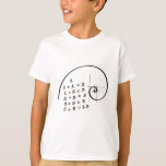 Leonardo da Vinci. Golden Ratio. The golden cut. T-Shirt<br><div class="desc">Leonardo da Vinci. Golden Ratio. Fibonacci had a ratio. Fibonacci spiral. The guilder cut of Divina Proportia (divine proportion) mathematics series.</div>