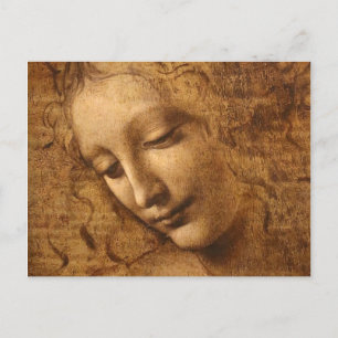 Leonardo Da Vinci Head Of A Woman Postcard