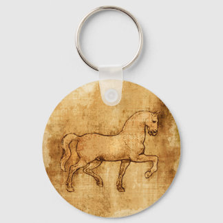 Leonardo Da Vinci Horse Art Key Ring