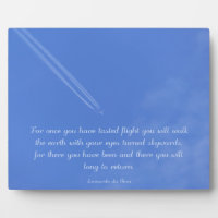 Leonardo Da Vinci inspirational flight quote