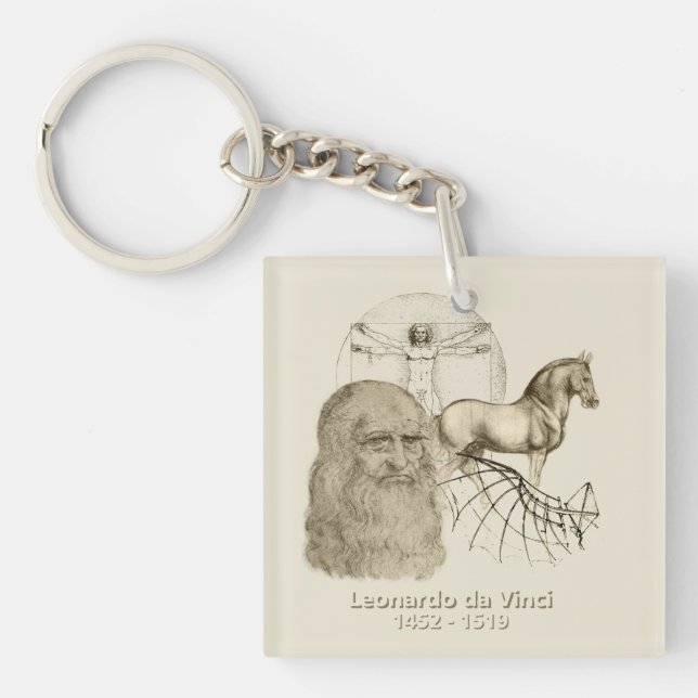 Leonardo da Vinci Key Ring (Front)