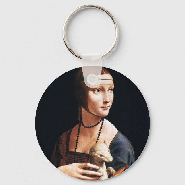 Leonardo Da Vinci Lady with an Ermine Key Chain (Front)