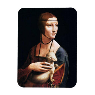 Leonardo Da Vinci Lady with an Ermine Magnet
