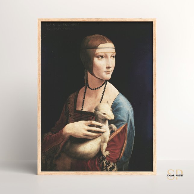 Leonardo da Vinci Lady with an Ermine Painting Art Poster (Creator Uploaded)