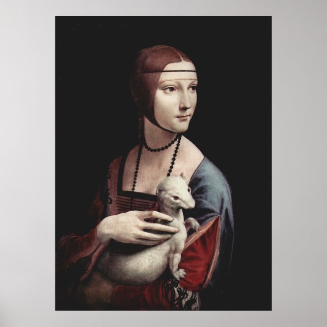 Leonardo Da Vinci - Lady with an Ermine Poster (Front)