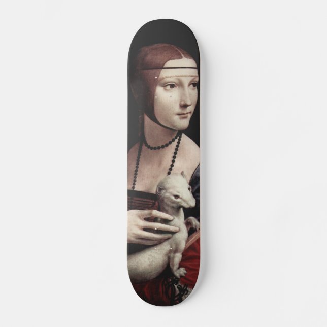 Leonardo Da Vinci - Lady with an Ermine Skateboard (Front)