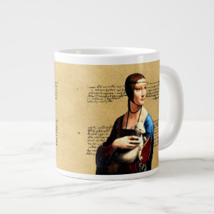 Leonardo da Vinci Lady with Ermine Large Coffee Mug