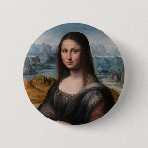 Leonardo da Vinci   Mona Lisa 6 Cm Round Badge