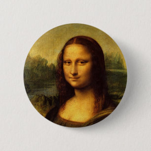 Leonardo Da Vinci  Mona Lisa 6 Cm Round Badge