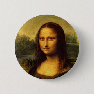 Leonardo Da Vinci  Mona Lisa 6 Cm Round Badge