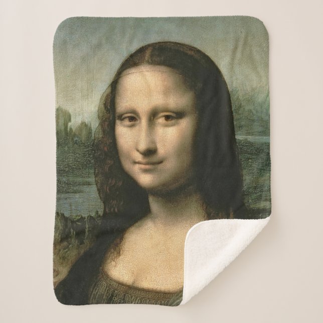 Leonardo da Vinci | Mona Lisa, c.1503-6 Sherpa Blanket (Front)