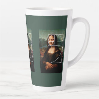 Leonardo da Vinci Mona Lisa Fibonacci Sequence Latte Mug