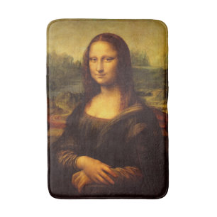Leonardo Da Vinci Mona Lisa Fine Art Painting Bath Mat