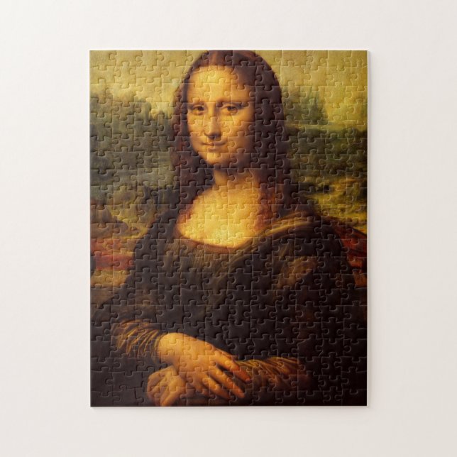 Leonardo Da Vinci Mona Lisa Fine Art Painting Jigsaw Puzzle (Vertical)