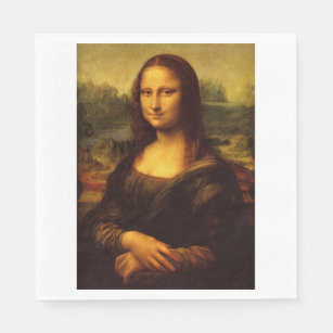 Leonardo Da Vinci Mona Lisa Fine Art Painting Napkin