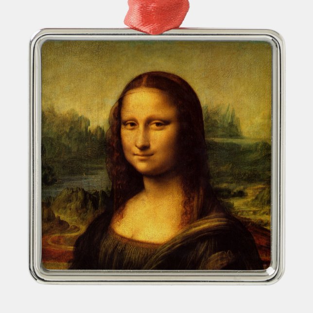 Leonardo Da Vinci - Mona Lisa Metal Tree Decoration (Front)