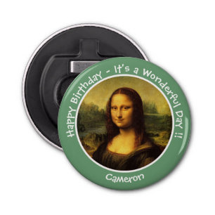 Leonardo da Vinci Mona Lisa Party Collection Bottle Opener