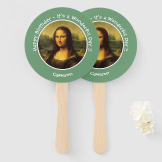 Leonardo da Vinci Mona Lisa Party Collection Hand Fan