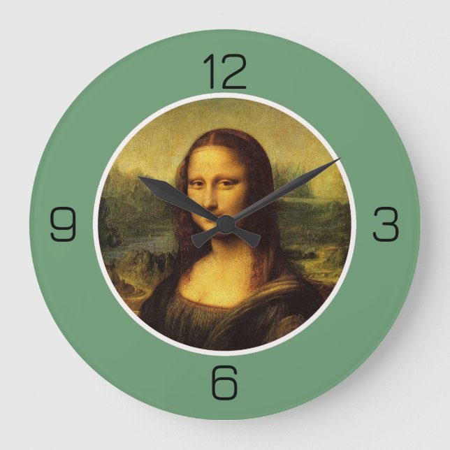 Leonardo da Vinci Mona Lisa Party Collection Large Clock (Front)