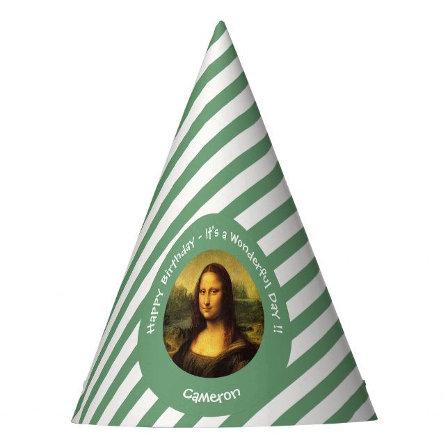 Leonardo da Vinci Mona Lisa Party Collection Party Hat (Front)