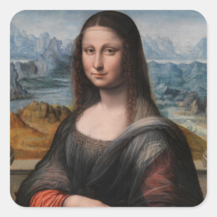 Leonardo da Vinci   Mona Lisa Square Sticker