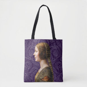 Leonardo da Vinci Portrait La Bella Principessa Tote Bag