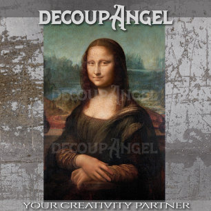 Leonardo da Vinci Portrait of Mona Lisa Decoupage Tissue Paper