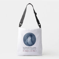 Leonardo da Vinci Portrait with Quote