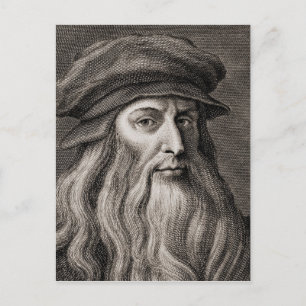 Leonardo da Vinci Postcard