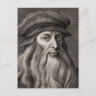 Leonardo da Vinci Postcard
