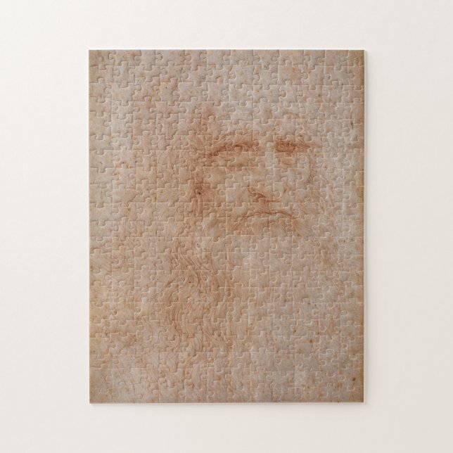 Leonardo Da Vinci, Presumed Self-Portrait Jigsaw Puzzle (Vertical)