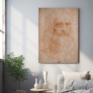 Leonardo Da Vinci, Presumed Self-Portrait Poster