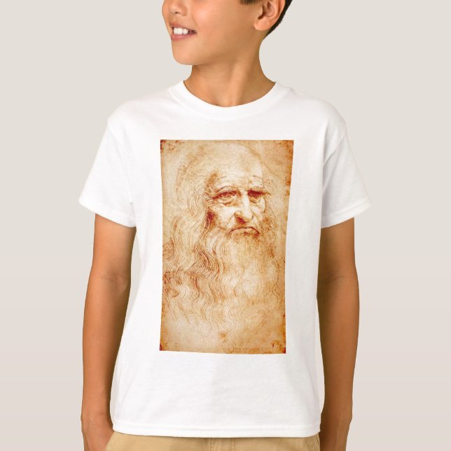 Leonardo da Vinci, purported self-portrait. T-Shirt (Front)