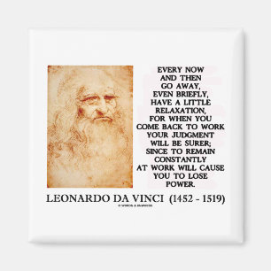 Leonardo da Vinci Relaxation Work Judgment Power Magnet
