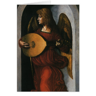 Leonardo da Vinci"s An Angel in Red with a Lute