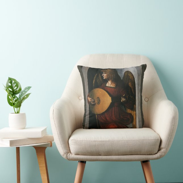 Leonardo da Vinci"s An Angel in Red with a Lute Cushion (Chair)