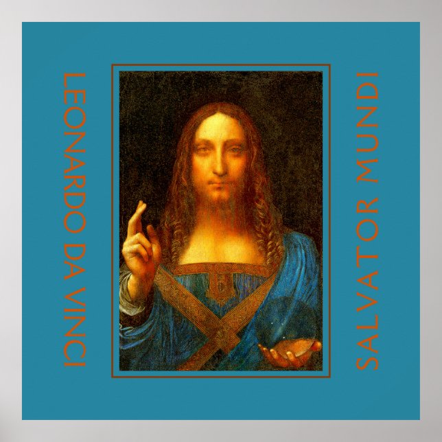 LEONARDO DA VINCI SALVATOR MUNDI Fine Art  Poster (Front)