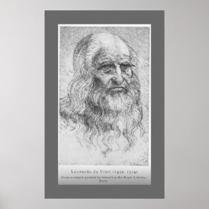 Leonardo Da Vinci - Self Portrait Poster