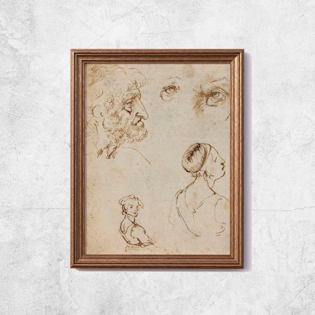 Leonardo Da Vinci Sketches Famous Art Poster (Leonardo Da Vinci Sketches Famous Art Poster
)