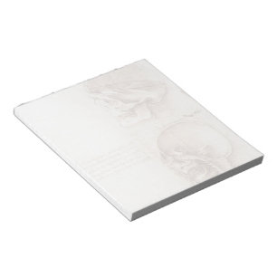 Leonardo da Vinci- Studies of human skull Notepad