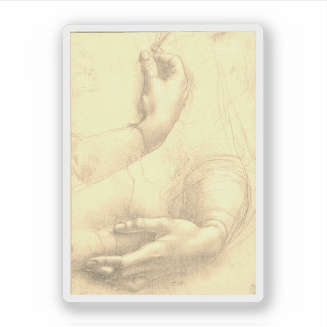 Leonardo da Vinci, Study of a Woman's Hands (Front)